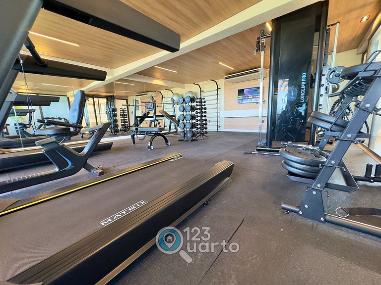 Apto Com Varanda Vista lateral Mar| #GS402