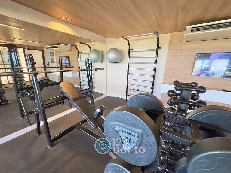 Apto Com Varanda Vista lateral Mar| #GS402