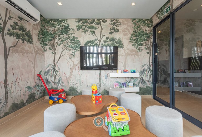 Apto Luxo | Vista Mar + Hidro Aquecida no Rooftop