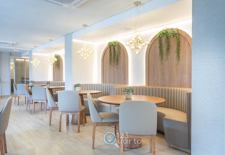 Apto Luxo | Vista Mar + Hidro Aquecida no Rooftop