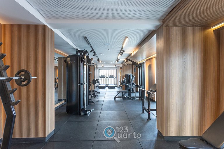 Apto Luxo | Vista Mar + Hidro Aquecida no Rooftop