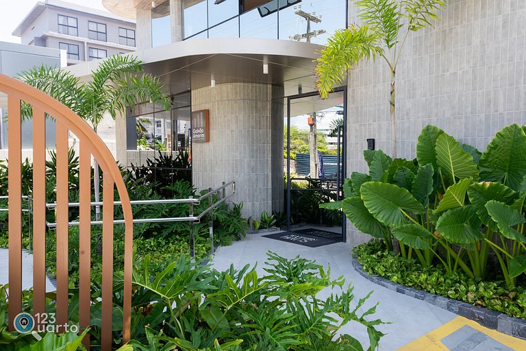 Apto Luxo | Vista Mar + Hidro Aquecida no Rooftop