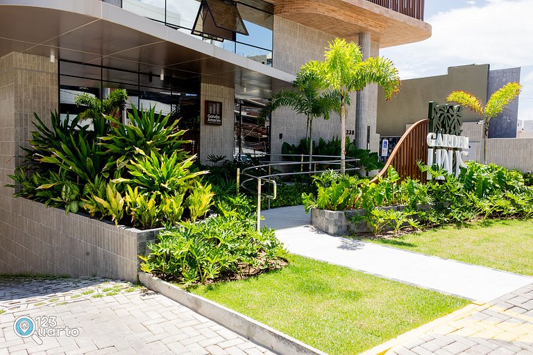 Apto Luxo | Vista Mar + Hidro Aquecida no Rooftop