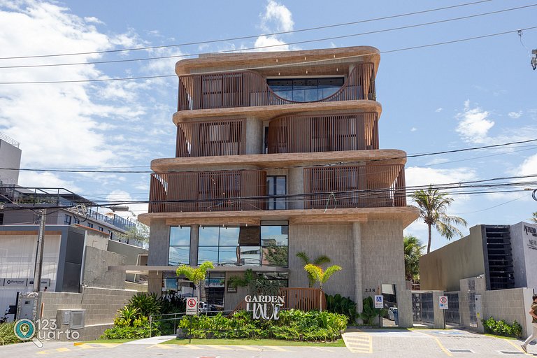 Apto Luxo | Vista Mar + Hidro Aquecida no Rooftop