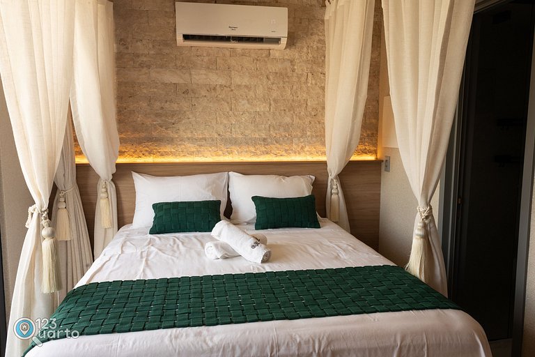 Apto Luxo | Vista Mar + Hidro Aquecida no Rooftop