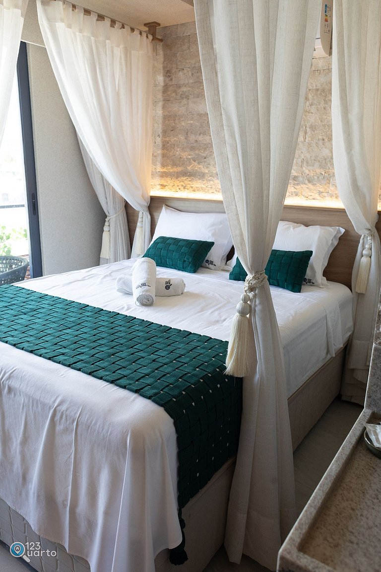 Apto Luxo | Vista Mar + Hidro Aquecida no Rooftop