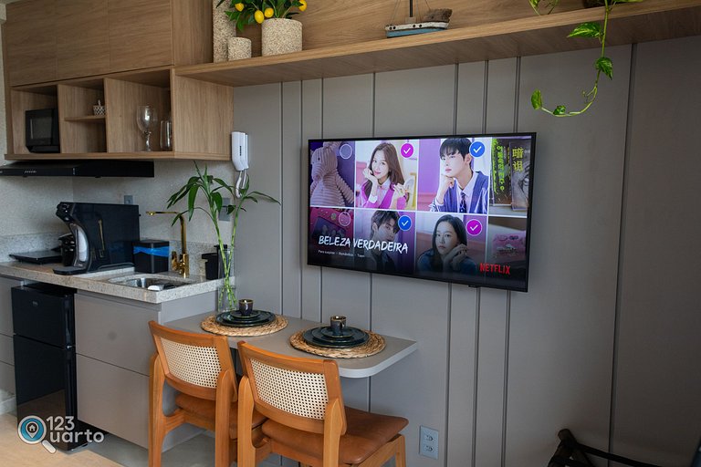 Apto Luxo | Vista Mar + Hidro Aquecida no Rooftop