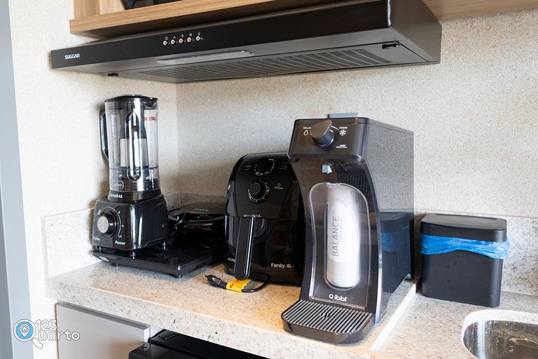 Apto Luxo | Vista Mar + Hidro Aquecida no Rooftop