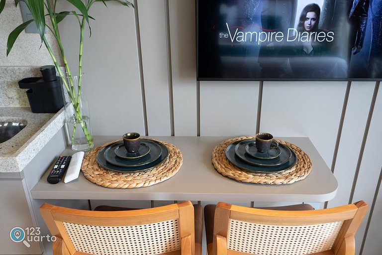 Apto Luxo | Vista Mar + Hidro Aquecida no Rooftop