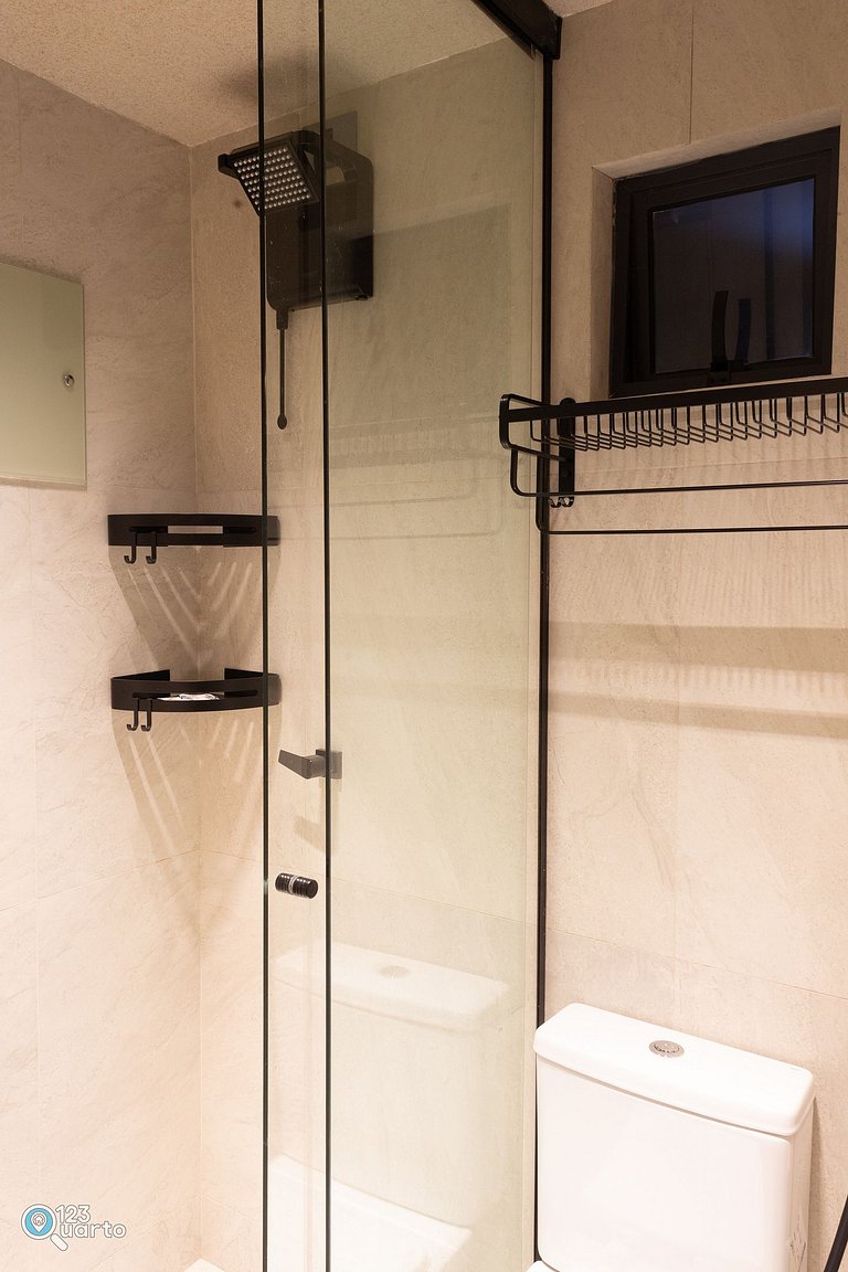 Apto Luxo | Vista Mar + Hidro Aquecida no Rooftop