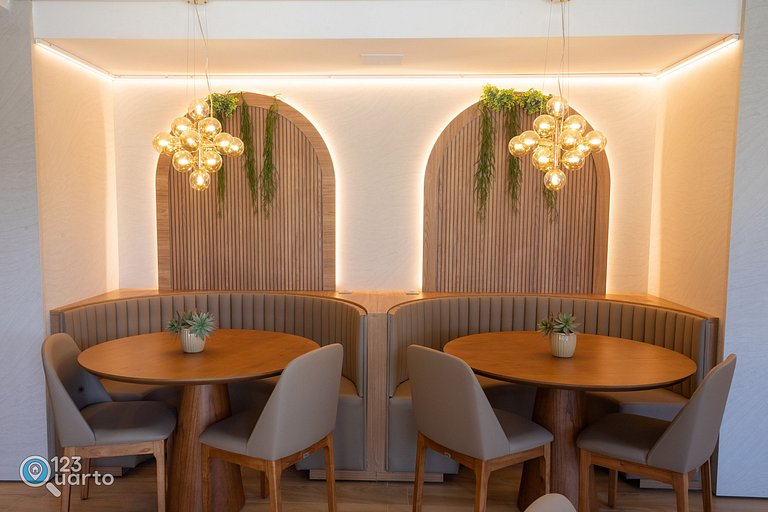 Apto Luxo | Vista Mar + Hidro Aquecida no Rooftop