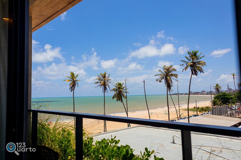 Apto Luxo | Vista Mar + Hidro Aquecida no Rooftop