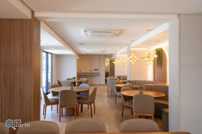 Apto Luxo | Vista Mar + Hidro Aquecida no Rooftop