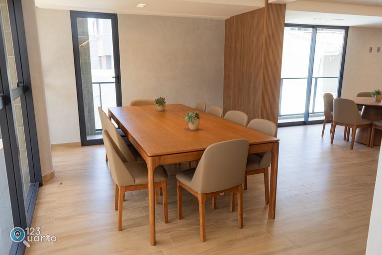 Apto Luxo | Vista Mar + Hidro Aquecida no Rooftop