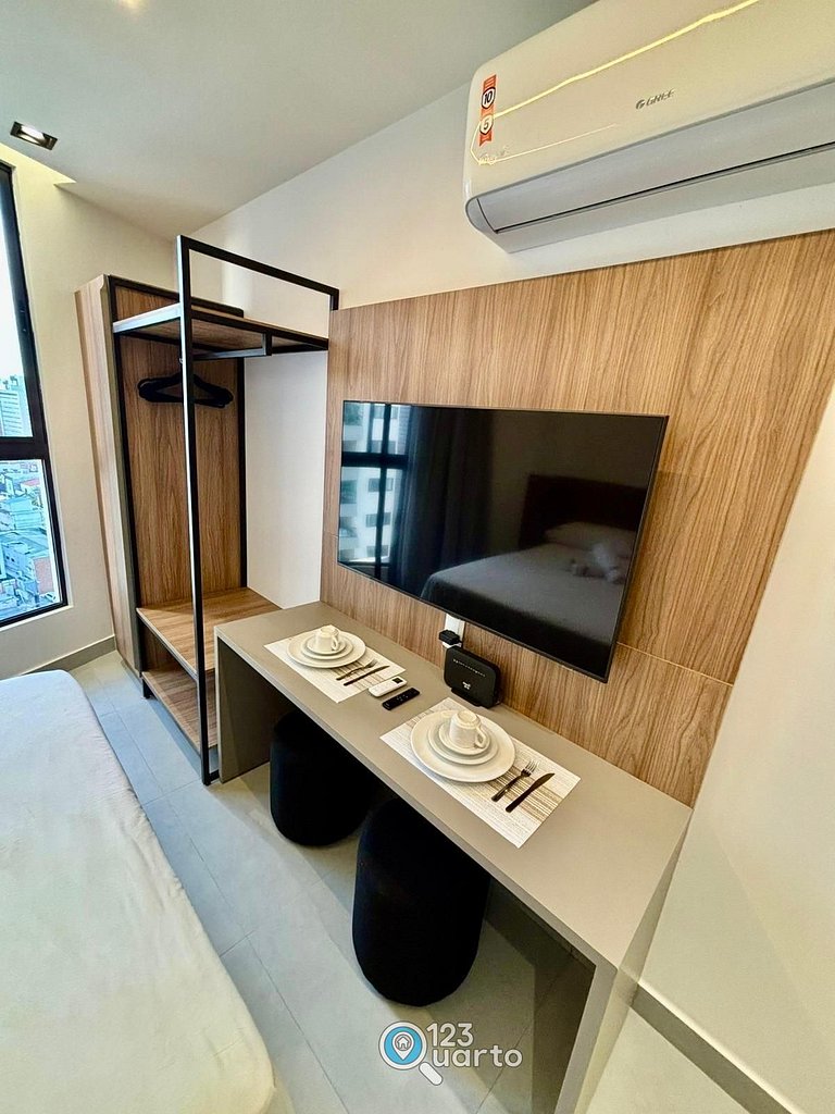 Stúdio Deluxe Vista Cidade - #SOL909