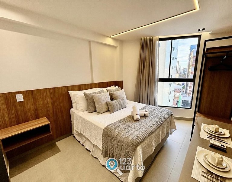 Stúdio Deluxe Vista Cidade - #SOL909