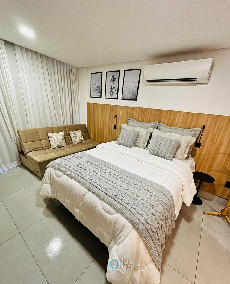 Apto Luxo Pé na Areia no Bessa | 123Quarto #GS118