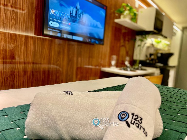 Apto Luxo com Hidro & Piscina no Rooftop #T32C