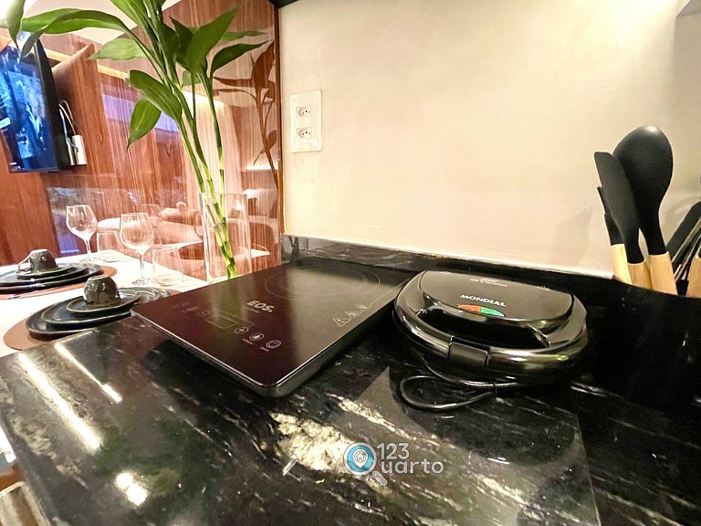 Apto Luxo com Hidro & Piscina no Rooftop #T32C