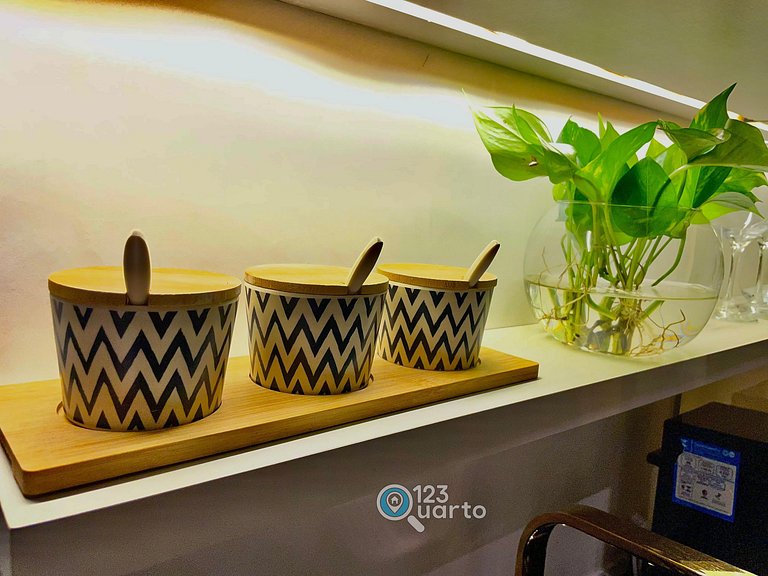 Apto Luxo com Hidro & Piscina no Rooftop #T32C