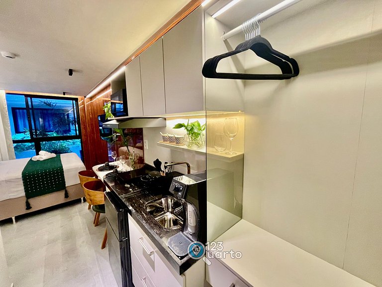 Apto Luxo com Hidro & Piscina no Rooftop #T32C