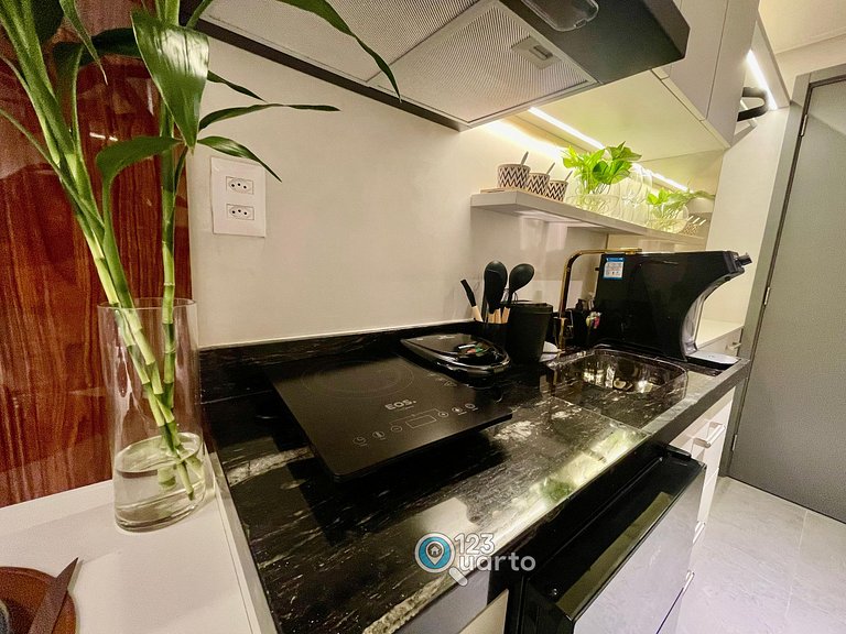 Apto Luxo com Hidro & Piscina no Rooftop #T32C