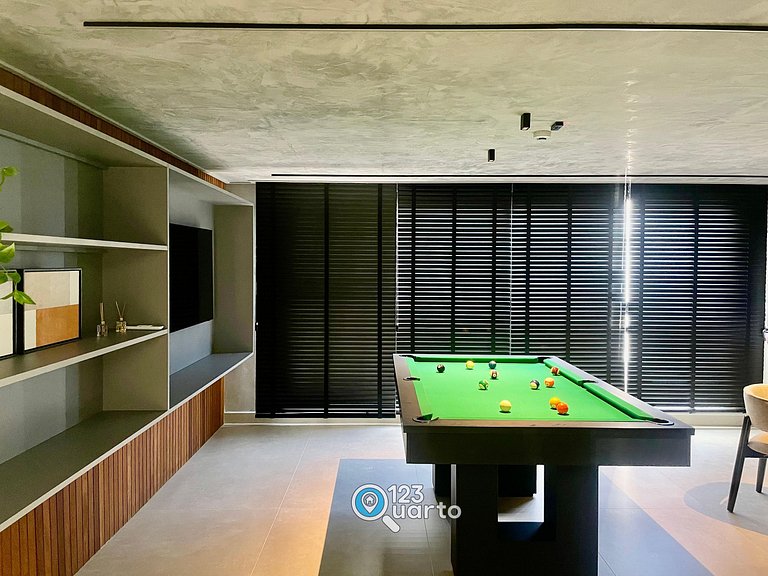 Apto Luxo com Hidro & Piscina no Rooftop #T32C