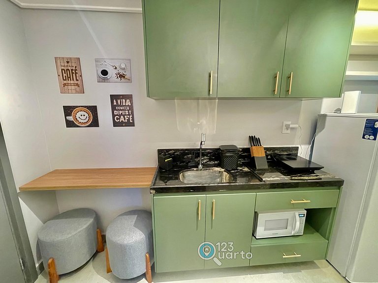 Studio Luxo Com Piscina Na Cobertura #252C