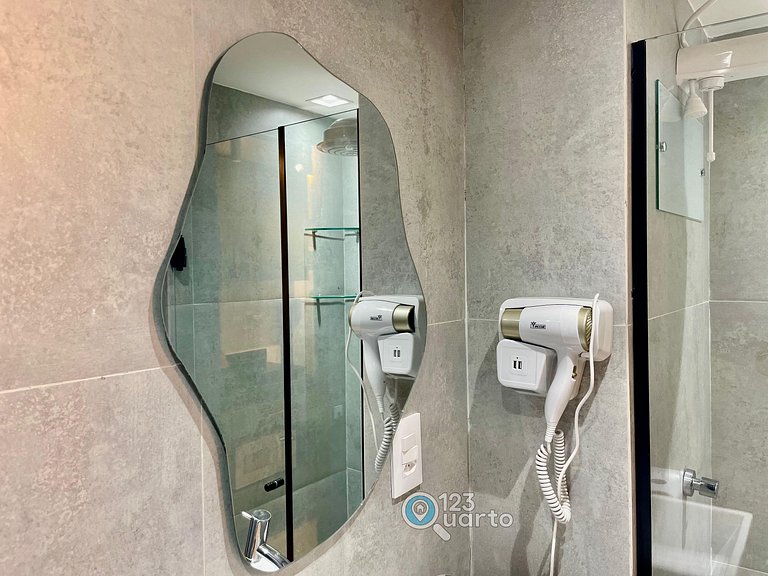 Studio Luxo Com Piscina Na Cobertura #HCB252C