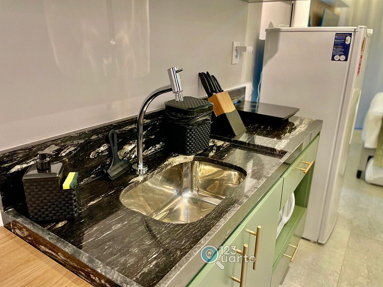 Studio Luxo Com Piscina Na Cobertura #252C