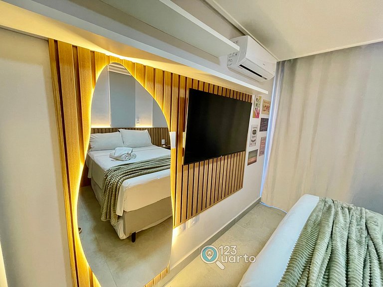 Studio Luxo Com Piscina Na Cobertura #HCB252C