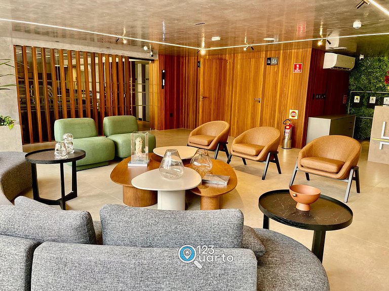 Studio Luxo Com Piscina Na Cobertura #HCB252C