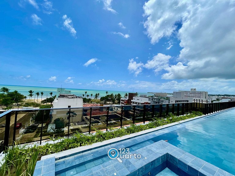 Studio Luxo Com Piscina Na Cobertura #252C