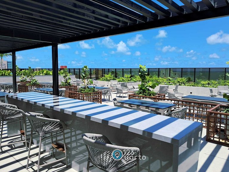 Studio Luxo Com Piscina Na Cobertura #252C