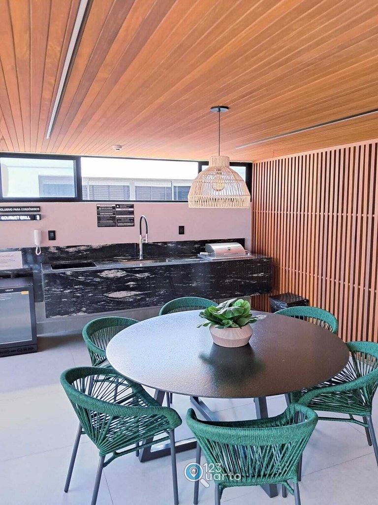 Studio Luxo Com Piscina Na Cobertura #HCB252C