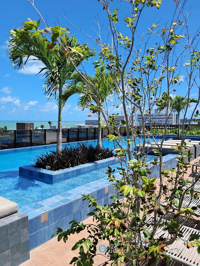 Studio Luxo Com Piscina Na Cobertura #252C