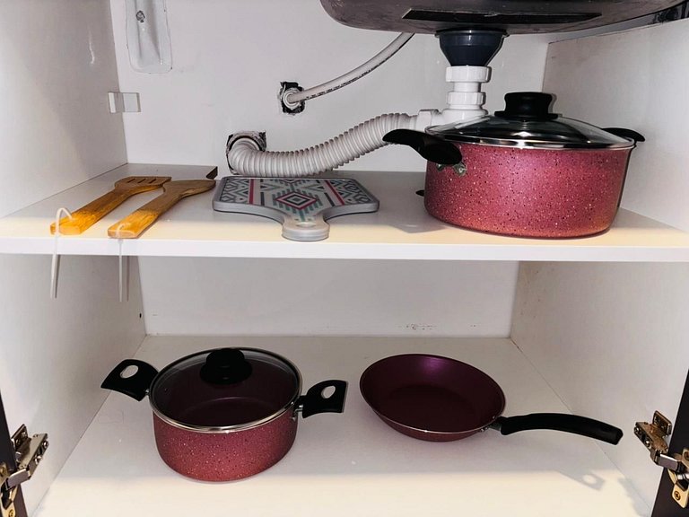 Studio charmoso com vista urbana + mar #SOL1406