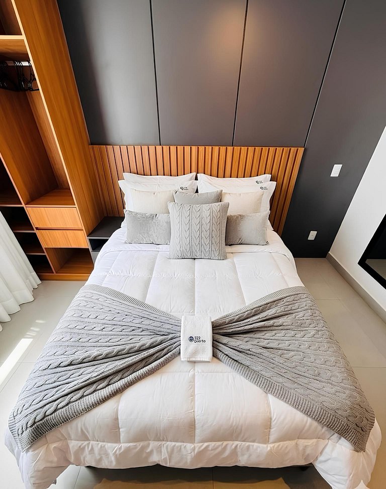 Studio charmoso com vista urbana + mar #SOL1406