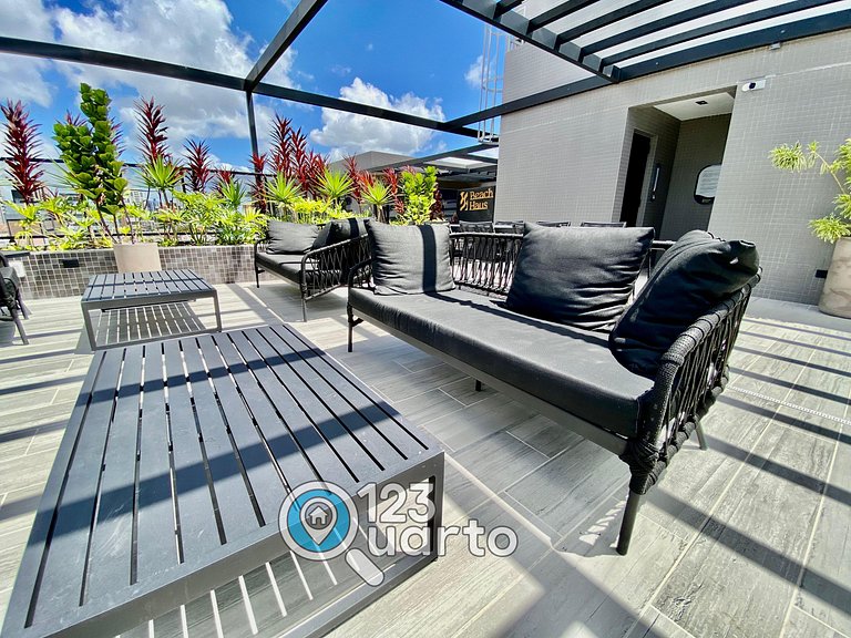 Beach Haus By 123Quarto | Conforto, Varanda #BH115