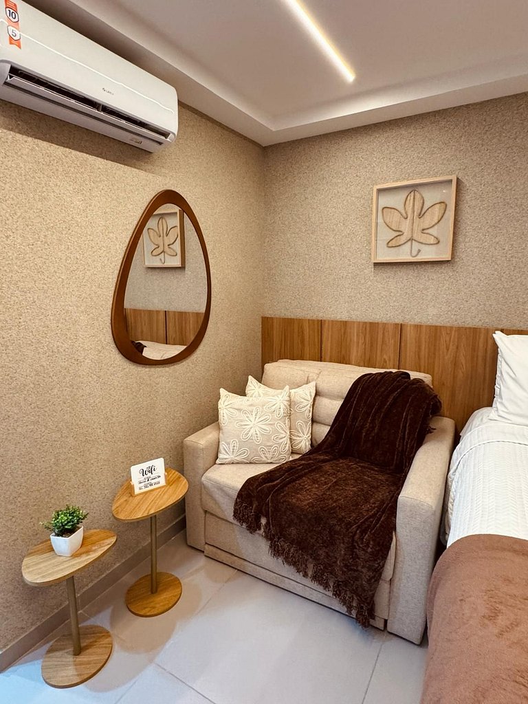 Apto Luxo Com Varanda Vista Mar | 123Quarto #BH207