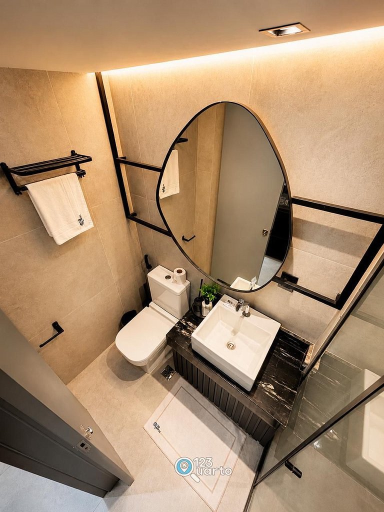 Flat Luxo | Hit Cabo Branco by 123Quarto