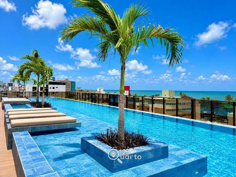 Flat Luxo | Hit Cabo Branco by 123Quarto