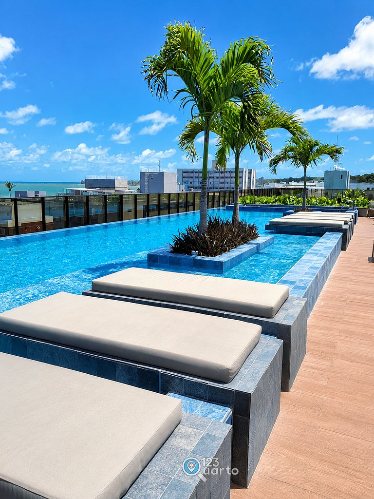 Flat Luxo | Hit Cabo Branco by 123Quarto