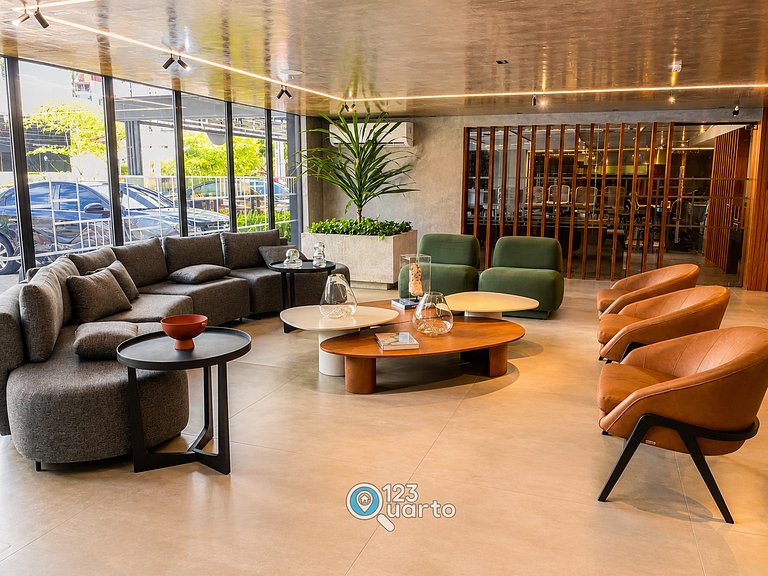 Flat Luxo | Hit Cabo Branco by 123Quarto