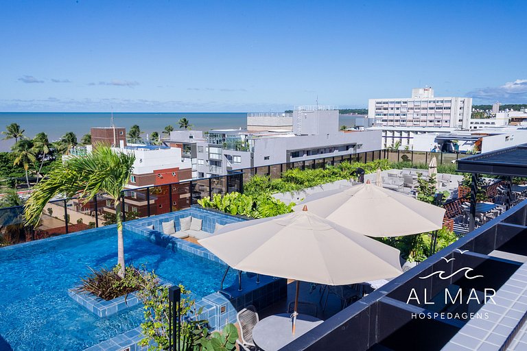 Apto Luxo com Hidro & Piscina no Rooftop #T32C