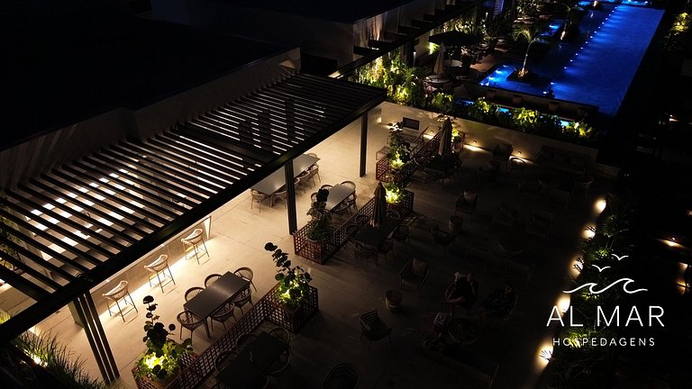 Apto Luxo com Hidro & Piscina no Rooftop #T32C