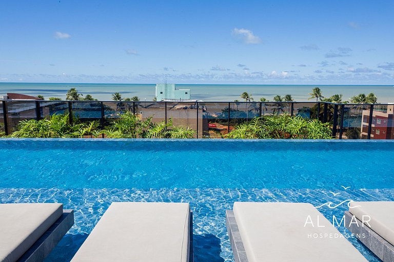 Apto Luxo com Hidro & Piscina no Rooftop #T32C
