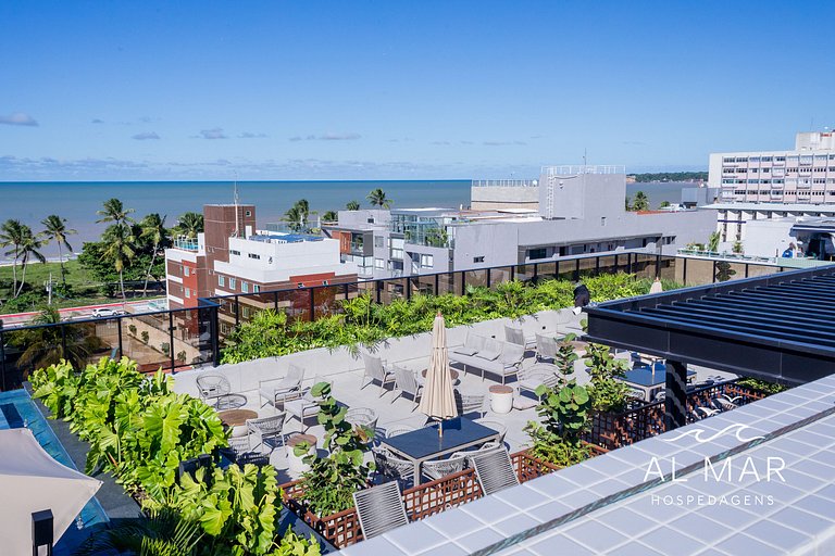 Apto Luxo com Hidro & Piscina no Rooftop #T32C