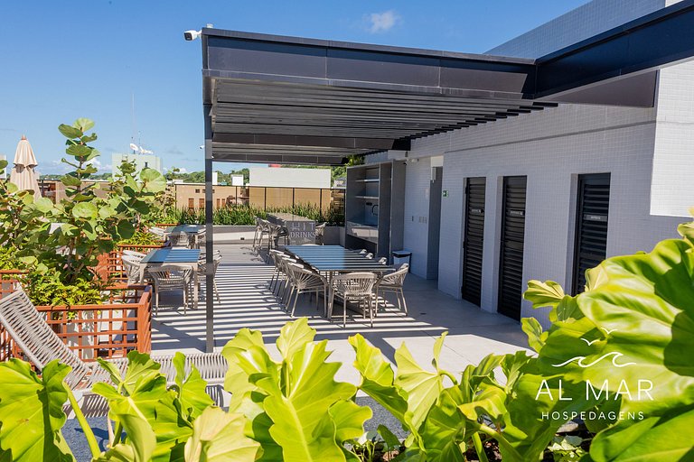 Apto Luxo com Hidro & Piscina no Rooftop #T32C