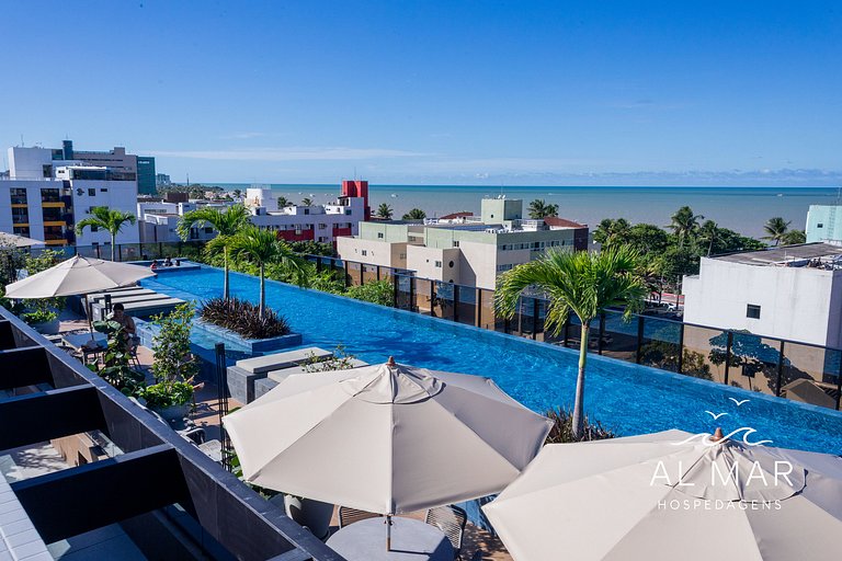 Apto Luxo com Hidro & Piscina no Rooftop #T32C